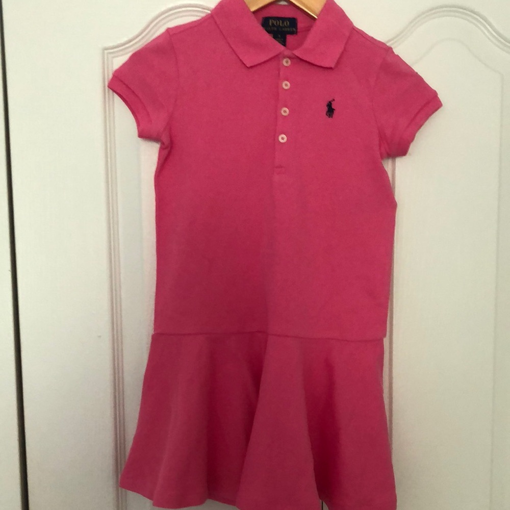 Beautiful Polo by Ralph Lauren Kids Pink Polo Dress size 5 , like new.